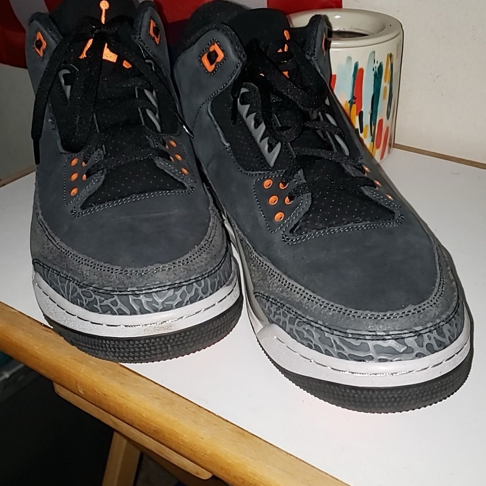 Black and Orange Sneakers